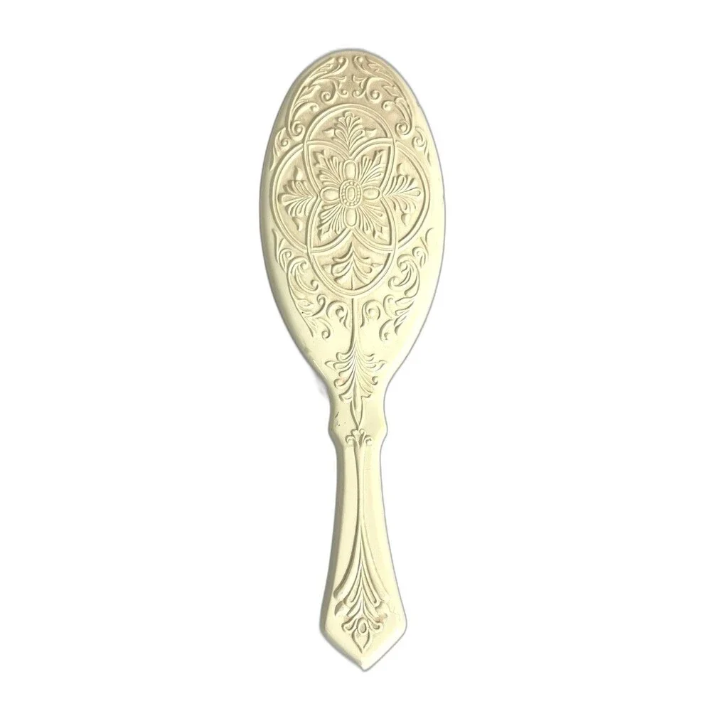Vintage AVON Vanity Hair Brush 70s Nylon Bristles Past and Present Scrollwork